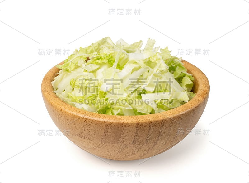 切碎的大白菜，白菜或蚕豆堆