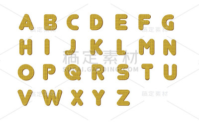 针织品字母表