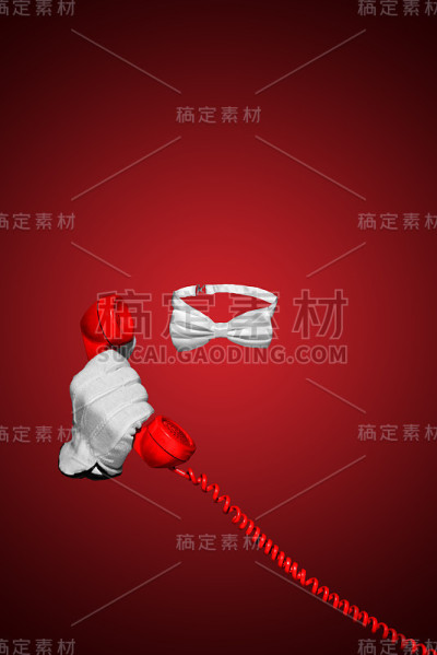 隐形人在打电话。