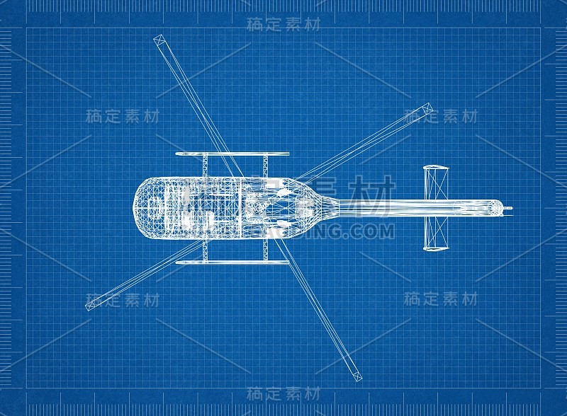 直升机蓝图