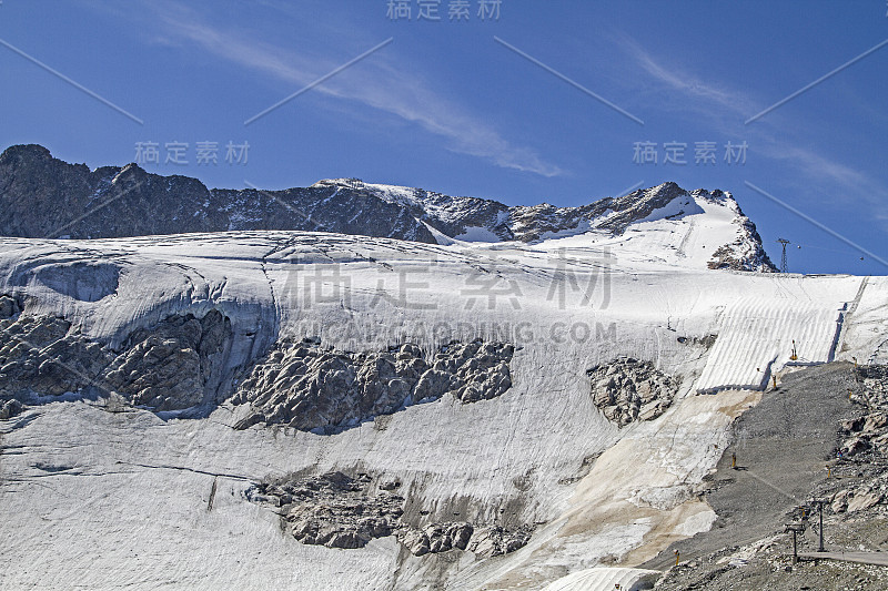 retenbacferner的冰川滑雪区