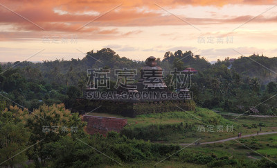 缅甸若开邦实兑Mrauk U的Htukkant-thein寺庙。