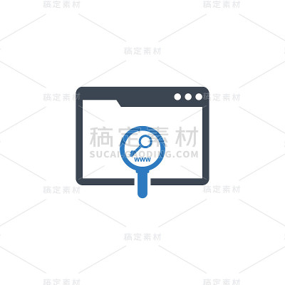 SEO相关目标关键词研究分析图标概念简单矢量插图。