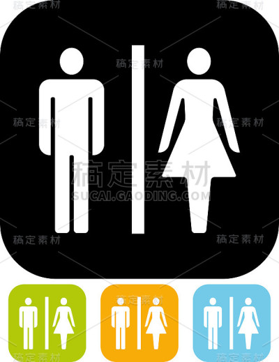 矢量图标- WC标志