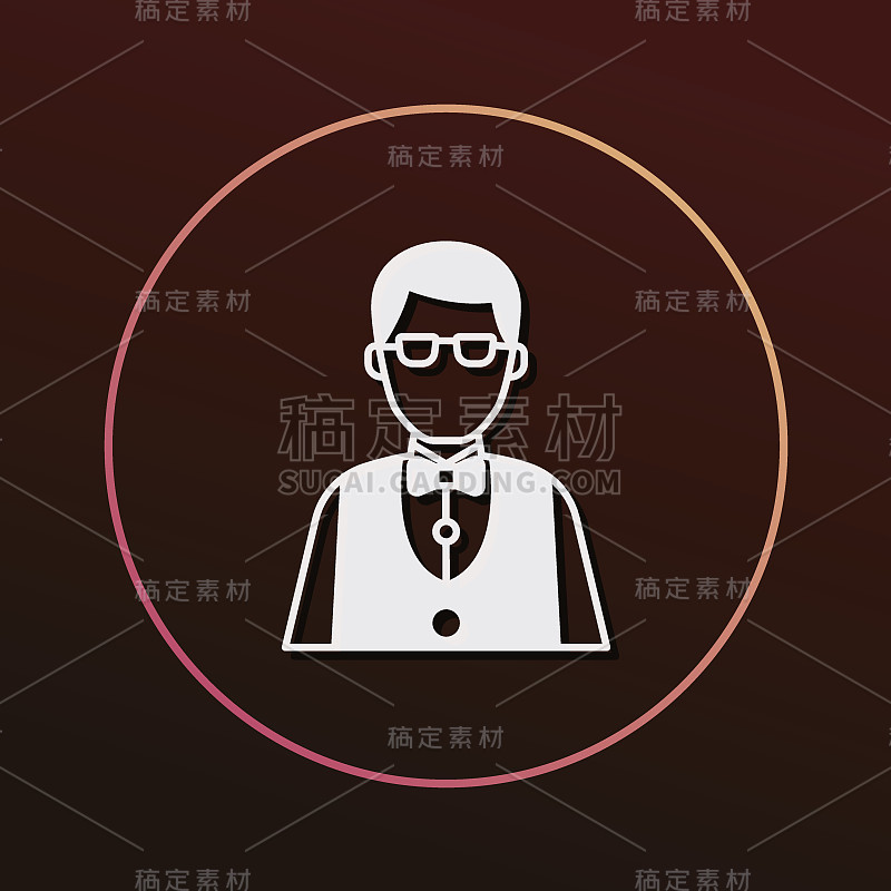 赌场经销商图标