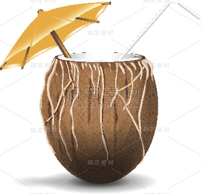 椰汁矢量图