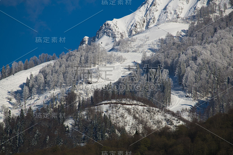 高加索地区美丽的山景