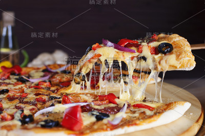 披萨片提升