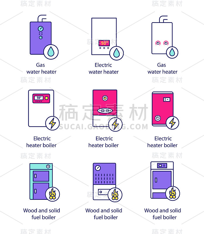 Heating icons