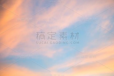 日落的天空