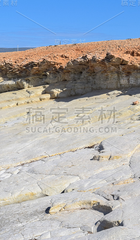 塞浦路斯岛的野生自然。地中海及海岸