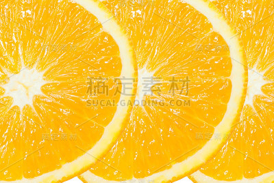 三个橙子片