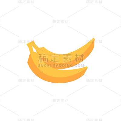 扁平图标-香蕉