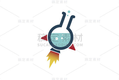 火箭烧杯实验室符号设计