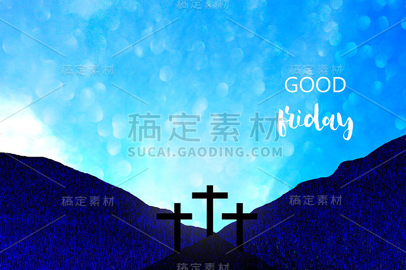 圣周，耶稣受难日背景。