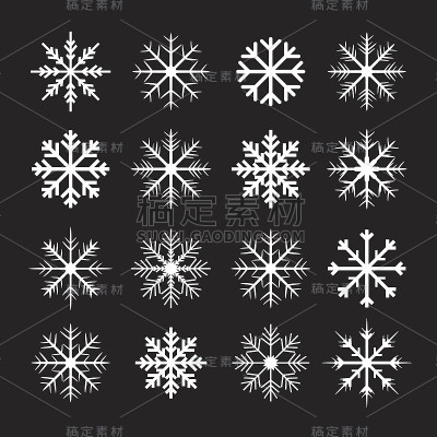 一片片洁白的雪花