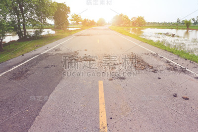 农村的道路。