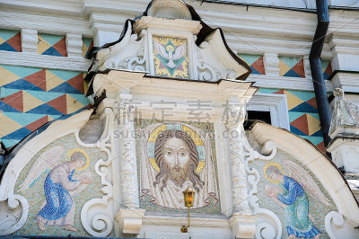 三一Sergius Lavra建筑组合在Sergiev Posad，莫斯科地区，俄罗斯。联合国教科文