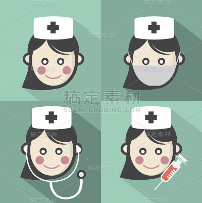 平面设计护士图标