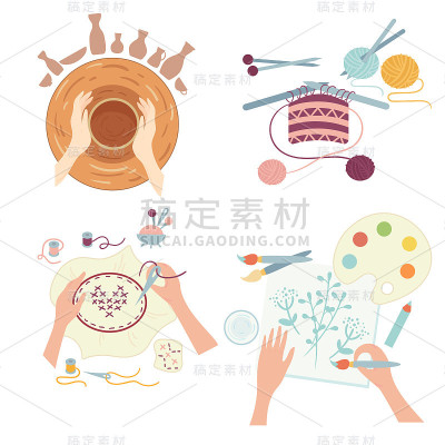 艺术和工艺品。爱好活动。研讨会