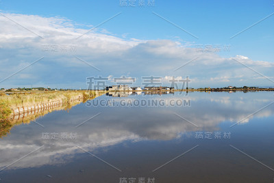 风景优美的盐田