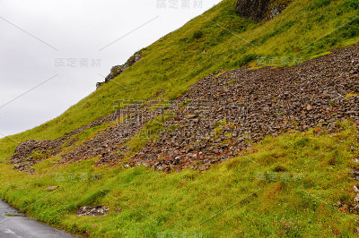 壮观的巨人堤道和堤道海岸，古火山爆发的结果，联合国教科文组织世界遗产