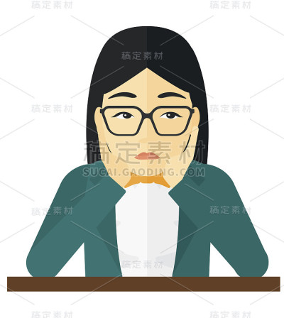 女人绝望地抓着自己的头