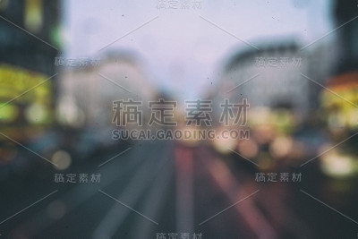 复古模糊的城市背景