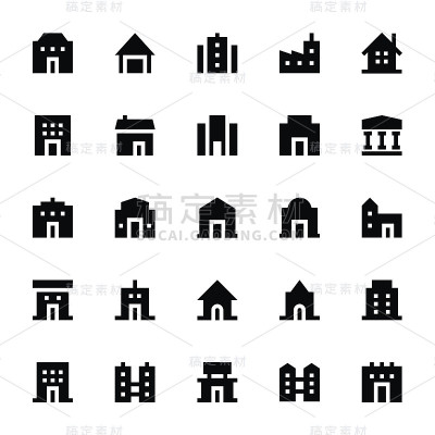 城市元素向量图标2