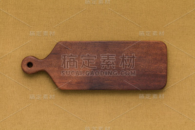 木切板在亚麻布上，手工木切板