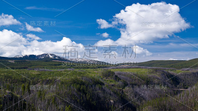 加拿大基洛纳附近水壶谷铁路上的火车高架