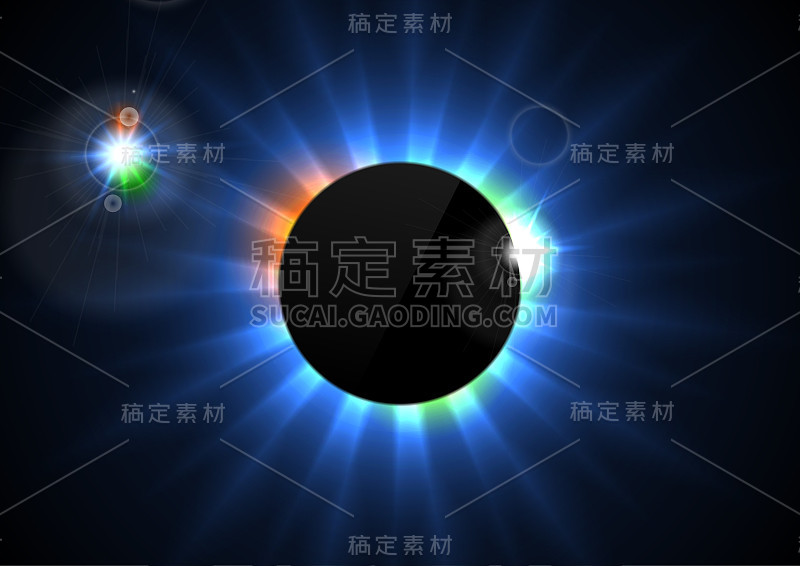 发光的恒星光束抽象背景