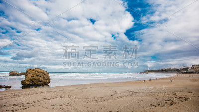 法国风景海滩海洋