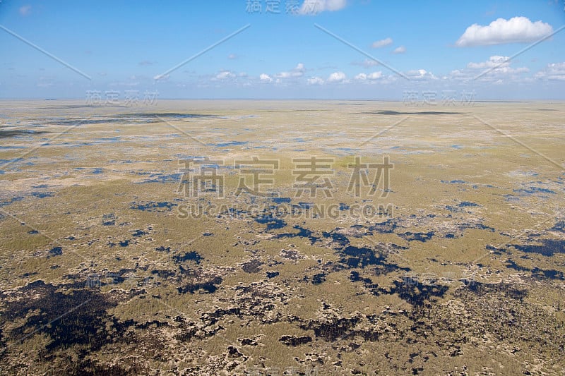 大沼泽地国家公园鸟瞰图