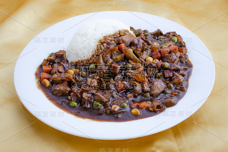 韩国食物豉油饭