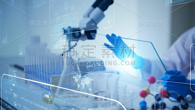 科学技术的概念。科学考试。科学家。