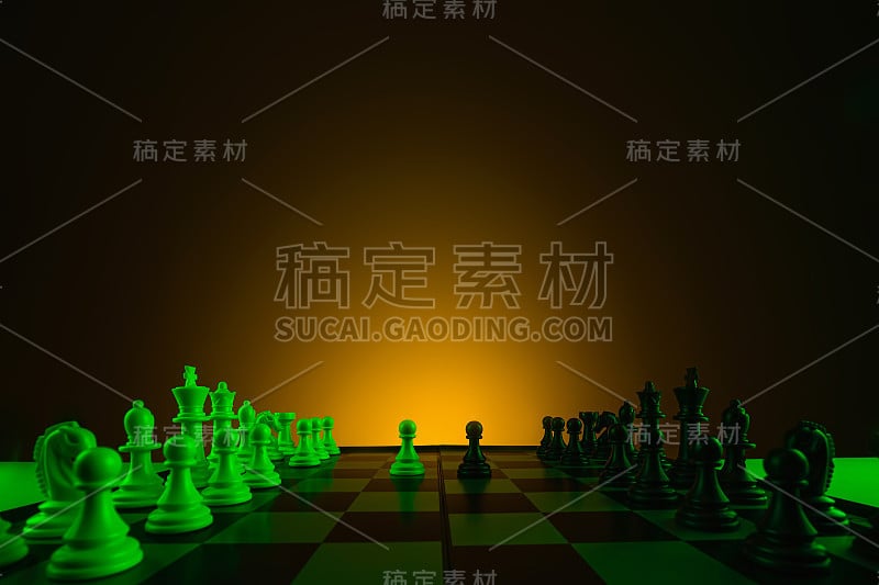 近手走卒，国际象棋，棋盘，游戏，对抗。