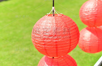 红灯在中国新年的概念