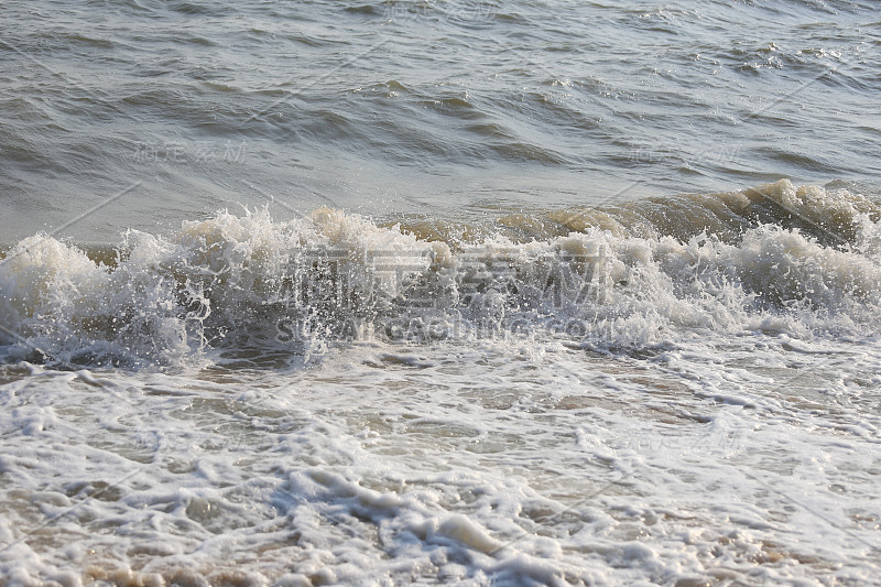 Waves that swept on the beach for design nature ba