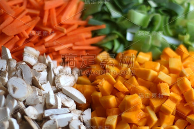 切碎的食物
