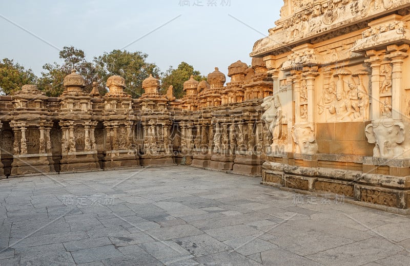 内观古寺庙Kanchipuram Kailasanathar庙