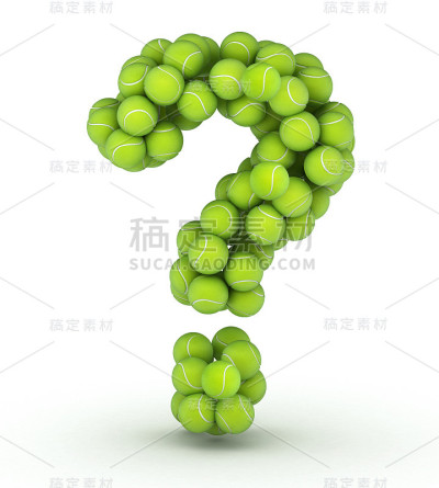 问号，网球字母表