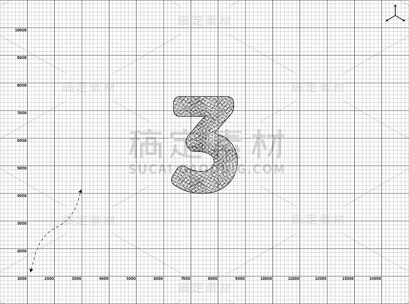 纸张艺术3数字插图