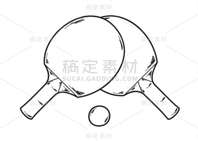 两个乒乓球拍