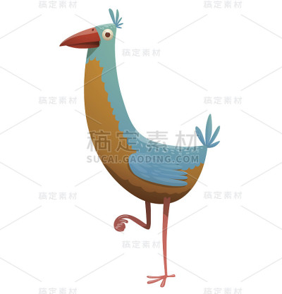 美丽的热带鸟，有浅蓝色和黄色的羽毛