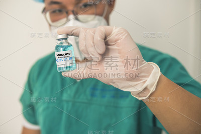 疫苗和注射。医学传染性的概念。