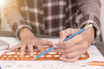 商业设计师效果图方案模型设计。创建思想概念。