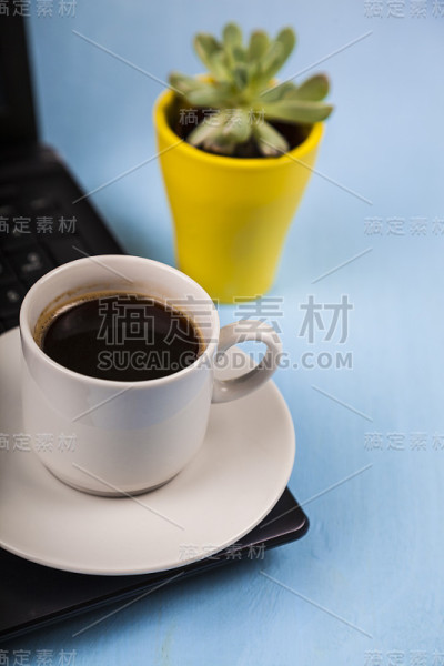 工作场所的商人