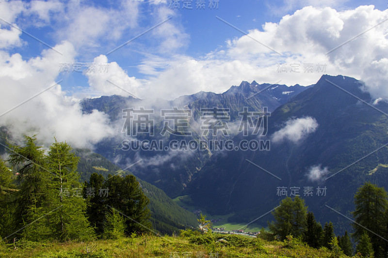 美丽的山景