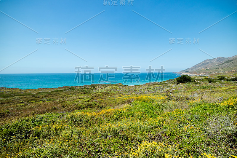 风景优美的加州太平洋海岸1号公路